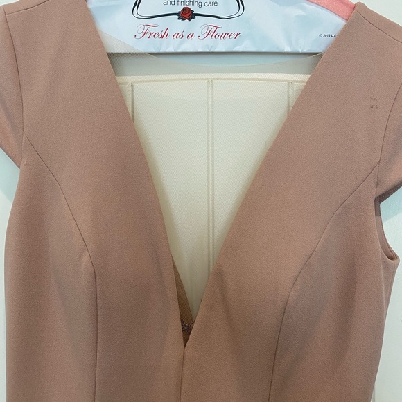 Jenny Yoo neutral beige pink gown. - Picture 2 of 4